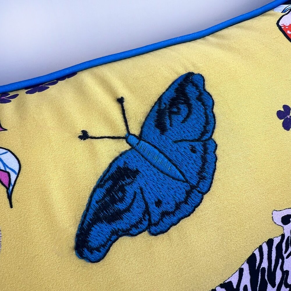 DVF for Target Charlotte's Garden Embroidery Lumbar Pillow Diane Von Furstenberg - Picture 7 of 7
